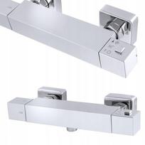 Bateria Termostatyczna Łazienkowa Prysznicowa Natryskowa Cube Kran Chrom