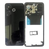 Full housing For Xiaomi Redmi 13 4G Middle Frame Cover Battery Back Cover With Camera Lens and Sim Card Tray Repair Parts auksinė