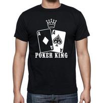 Poker King Ace Spades Diamonds Crown T Shirt Mens Womens Tees Top tee S