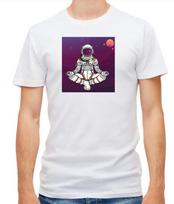 Astronaut yoga in space Short Sleeve  T- Shirt Men G094 L