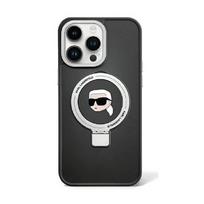 Karl Lagerfeld Ring Stand Karl Head Magsafe - Etui Iphone 15 Plus (Czarny)