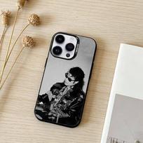 michael J-jackson Telefono dėklas Spalva Sidabrinis Korpusas Skirtas IPhone 17 16 15 14 13 12 11 Pro Max Plus iPhone16e gray