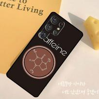 Science Chemistry Caffeine Phone Case For Samsung Galaxy S25 Ultra S9 S10 S20 S22 S21 FE S23 S24 Plus Back Cover Shell Galaxy S23