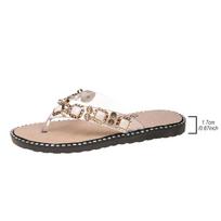 Fashion Women's Sandals Summer 2025 New Thong Flip Flops Slippers Women Luxury Fashion Crystal Open Toe Shoes Woman Casual Flat Sandals 37 auksas