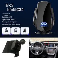 Infiniti Q50L-1/QX50 Magnetic Wireless Fast Charging Phone Holder Vent Mount gray