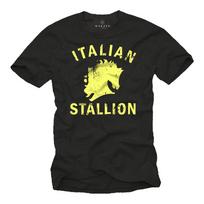 Boksininko marškinėliai Vyriški Ponas SPORTO SALĖ Treniruotės Itališko eržilo atspaudas Atspaudas Retro 2XL