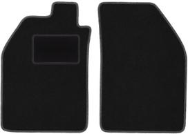 Black front floor mats for: Saab 9000 sedan (1984-1991)