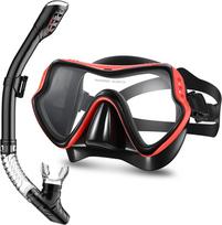 Adult Full Dry Snorkel & Myopia Diving Mask Set for Snorkeling & Swimming One Size