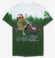 Band Gorillaz Noodle Trike Dip-Dye Tee Shirt New Unisex T-Shirt XXXL