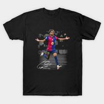 Men Black Print T-shirt Lamine Yamal Moment No-Cut Transfer Paper Print Cotton Tshirt S juoda