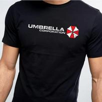 Men and Women Resident Evil Umbrella Corporation T  Shirt Summer Black Iconic Logo  Slogan Printed Perfect for Game Fans S