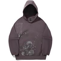 Li Ning Kung Fu Series Hooded Printed Loose Pullover Sweatshirt Men Sweatshirt AWDVA87-3 M