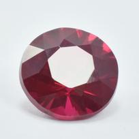 7.30 Ct Red Ruby Natural ROUND Cut CERTIFIED Loose Gemstone 11.6 mm Approx raudona