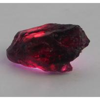 24 Ct Natural Garnet Huge Rough Earth Mined Red Garnet CERTIFIED Loose Gemstone 19.4 mm approx raudona