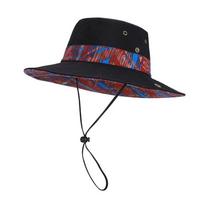 Dual-use Quick Drying Hiking Cap Sombrero Sunshade Cowboy Hat Sunscreen Basin Cap  Spring juoda