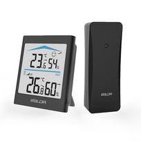 Baldr Motion Activated Backlight Digital Thermometer Hygrometer LCD Display Weather Wireless Station Comfort Level Remote Sensor juoda