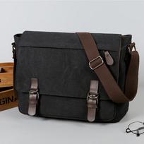 Retro Canvas Messenger Bag for Men, Large Sling Bag, Casual Crossbody Bag for Hanging Out Daily Commute, School Bag College Bags juoda