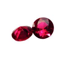 2 PCS NATURAL Round Ruby  CERTIFIED Gemstone RED Burma 6mm pair 6.00 mm approx raudona