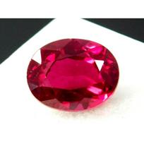 8.10 Ct Natural Red Ruby Oval Shape AA+ CERTIFIED Loose Gemstone 14 mm raudona