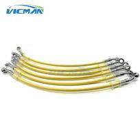 28°-28° Universal Motorcycle Oil Hose line Dirt Bike Braided Steel Hydraulic Reinforce Brake Cable Clutch Pipe 400 To 1500mm 400mm