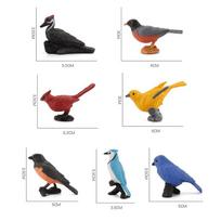 Handpainted Bird Replicas With Static Design For Craft Projects And Gifts