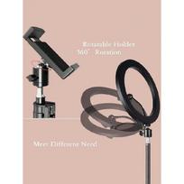 110cm tripod stand+O-clip, equipped with 10 inch live streaming ring fill light and selfie live streaming artifact juoda