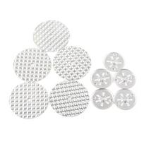 5 Sets Heat Protection Plate Shield Washer Attachment Repair Kit N90335004 fit for Universal Silver