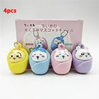 Chiikawa With Baby Swaddling Clothes Pendant With Pvc Material For Nursery Decor
