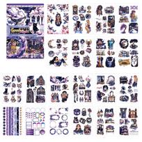 Planner Sticker Set Moon and Stars Theme Decorative Stickers for Journals Scrapbooks and Calendars with Various Designs and Shapes ruda
