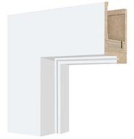 Durų stakta Domoletti, 207 cm x 8 cm x 3.7 cm, balta sp.