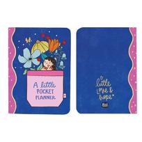 A Little Pocket Planner Compact Size Organizer With Floral Illustration And Soft Cover For Daily Scheduling And Note Taking