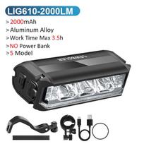 NEWBOLER Brompton Folding Bike Light Front 2000mAh Waterproof Bicycle Light 3000 Lumen For Brompton Folding Bike Holder LIG610