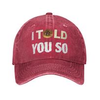 I TOLD YOU SO bitcoin typo Casual Baseball Cap For Unisex Women Summer  Tennis Skate Trucker Hat yk Funny Wholesale Snapback Cap One Size