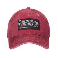 Barber Shop Sign Entrance Denim Cap Casual Baseball Caps Adjustable Hat Summer Unisex Baseball Hats One Size