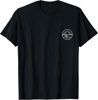 Mountains Waves Nature Outdoor Surf Hiking Hiker Surfer T-Shirt S įvairiaspalvis