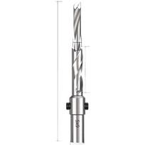 1pc Woodworking Step Drill Bit Two-stage Countersink Drill Spiral Flute For Screws HSS Hole Drilling Chip Removal Smooth Cutting 3x8x100