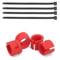 4Pcs Bicycle Chainstay Protector MTB Road Bike Frame Collision Rubber Protection Ring Scratch-Resistant Cycling Accessories raudona