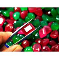 100 Ct Natural Ruby & Emerald Gemstone Lot CERTIFIED Mix Shape Stones Lot 8.12 mm-15.68 mm ( Approx ) įvairiaspalvis
