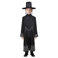 1 Rinkinys Juodo Medžiotojo Kostiumo Rinkinys Gerai Pagaminti Tradiciniai Drabužiai Vaidmenų Rekvizitai Paltas Kelnės Skrybėlė Grandinėlė Aksesuarai 110 cm