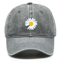 New Daisy Print Baseball Cap Adjustable Mesh Hat Retro Cotton Snapback Outdoor Golf Fishing Gift Street Style Cap Fashion Adjustable