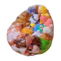 Įdarytų žaislų laikymo sėdmaišio užvalkalas, neperšlampamas skaidrus PVC, itin didelis, vaikams, pliušinių žaislų laikymo sofa, vaikų kambarys, miegamasis, lėlėms organizuoti, sofa A