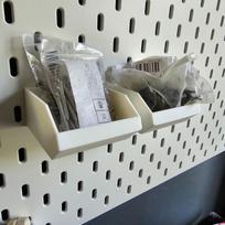 Plastic Tool Parts Organizer For IKEA Skadis Space Saving Hanging Storage Box For Garage Kitchen DIY Accessories