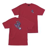 Santa Cruz Skateboards Shirt Obscure Hand Fuji Red S įvairiaspalvis