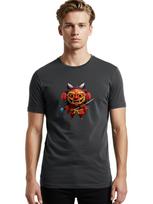 Oni-Yokai Mens Graphic Tee, 100% Cotton, Casual Summer Wear S įvairiaspalvis