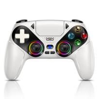 Wireless Controller with RGB Light for PS5/Playstation 5 Pro/Slim/PC Console with Game Controllers and Ha Blue RGB