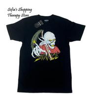 Stance Crew T SMALL Black Skeleton Skull Horror Graphic T Shirt Tee Preshrunk S įvairiaspalvis
