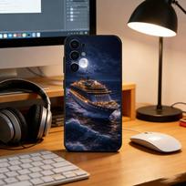 C-Cool cruise ship Phone Case For Samsung S25,S24,S21,S22,S23,S30,Ultra,S20,Plus,Fe,Lite,Note,10,Black Cover Samsung S21lite
