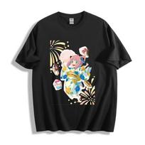 Spy×Family Anya Kimono T-Shirt Mens Womens Tees Top - Cute Festival Style Unisex Tee L