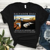 Salvador Dali Atminimo pastovumas Siurrealistinis menas MoMA Vintažiniai Unisex Marškinėliai XL