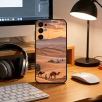 Sahara Desert Phone Case For Samsung S25,S24,S21,S22,S23,S30,Ultra,S20,Plus,Fe,Soft Silicone Black Cover Samsung S25Plus